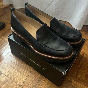 Naturalizer Black Leather Loafers 9.5M
